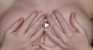 Large breast massage