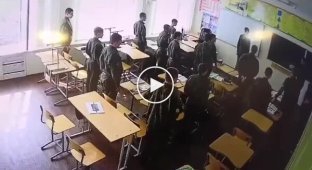 The deputy director of the cadet corps knocked down a cadet during a lesson