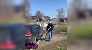 In Russia, a man smashed his former boss’s car out of revenge