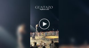 A failed jump into a mud pool