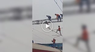 Инцидент на железнодорожной станции в Индии
