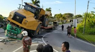 Смертельно небезпечне транспортування вантажу (4 фото + 1 відео)
