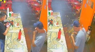 Explosive snack: a trip to a cafe ended for a Brazilian burns (4 photos + 1 video)