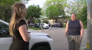 A teenager in a stolen car was featured in a news broadcast