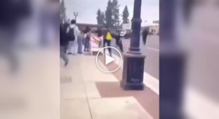 In Alabama, a schoolboy protesting deportation got into a police van himself.