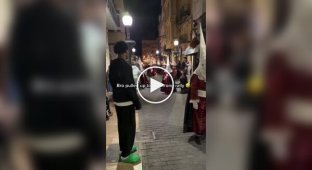 An African man in Spain was terrified of Easter.
