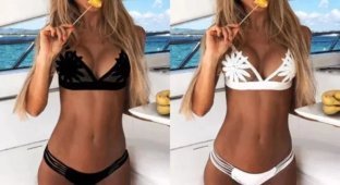 Загорелые и красивые девушки в бикини