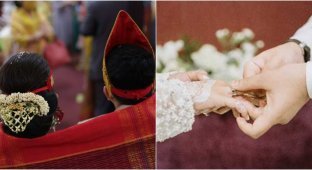 In Indonesia, a man realized only two weeks after the wedding that his wife was of the opposite sex (3 photos)