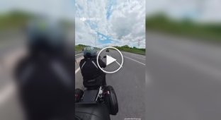 Not looking at the road, not looking. Into mirrors