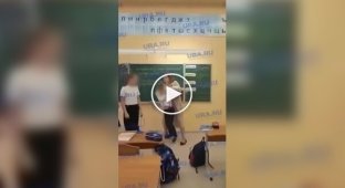 In Yekaterinburg, a primary school teacher dragged a child around the classroom