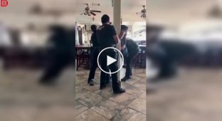 An attempted arrest ended in a mass brawl