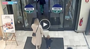 In Italy, a man tried to snatch a child from his mother's arms.