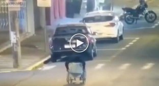 Didn't notice a disabled person on the road