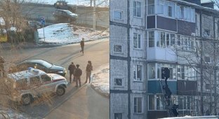 In Russia, Hostages Freed by Security Forces in Kamchatka - Woman Held and Threatened by Former Military Man (1 Photo + 4 Videos)