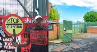 A native of Congo, standing with a poster “Migrants are not criminals,” raped a 15-year-old girl (4 photos)