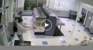 A grandfather opened fire on visitors to a laundry