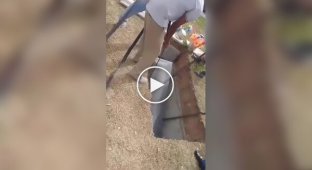 Clumsy cemetery workers dropped a coffin: a dead woman fell into a hole