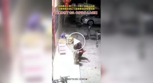 В Китае ребенок засунул петарду в рот