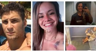 In Brazil, an athlete beat his girlfriend out of jealousy (3 photos + 1 video)