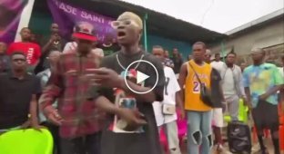 A deaf-mute rapper has become popular in Congo