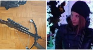 A Muscovite used a crossbow to kill his wife, with whom he lived for almost 10 years after their divorce (3 photos)