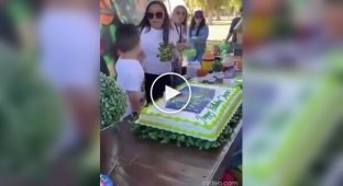 A boy had a violent reaction to a prank during a birthday party