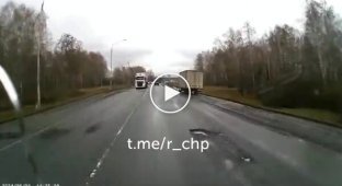 Overtaking on the side of the road