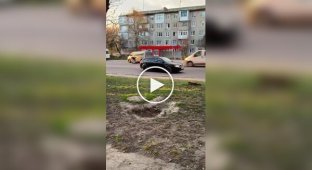 Fastov, a VW driver hits a man on a pedestrian