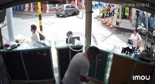 Пересадка с мотоцикла на автобус