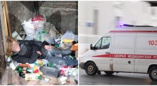 A St. Petersburg resident threw his girlfriend into a garbage chute (2 photos)