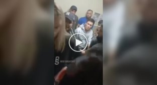 In Russia, a migrant started a brawl in a queue at the passport office