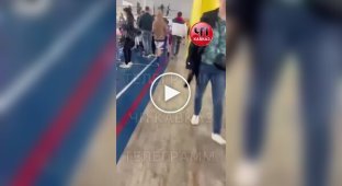 A coach from Russia kicked his pupil because of a loss in a competition