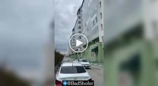 Girl fell out of a window