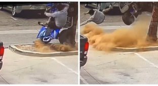 ATV thief learned a very harsh lesson (5 photos + 1 video)