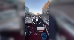 Extreme boat trip in Russia