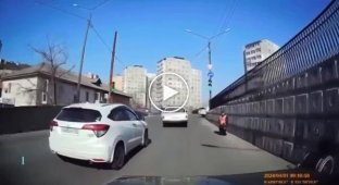 Conflict on the road in Russia