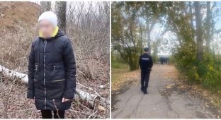 In Russia, a mother on a walk with her daughter gave birth to a child under a bush and left (2 photos + 1 video)