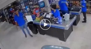 A woman tried to kill store employees after she was refused a purchase