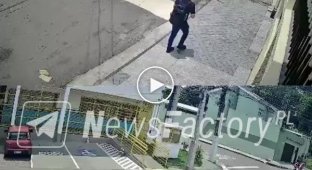 Мужчина провалился под землю на улице в бразильском Манаусе