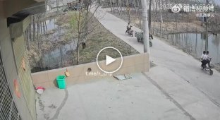 An unusual accident in China