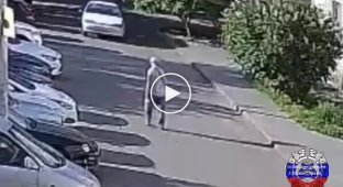 A pensioner hit and ran over a young cyclist