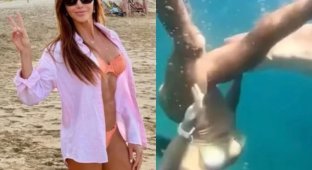 В Бразилии дайверша получила «поцелуй» от акулы (3 фото + 1 видео)