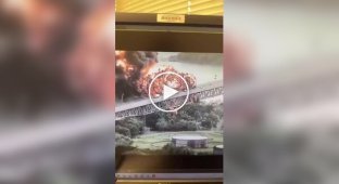 A powerful explosion occurred on a tanker near the Panama Canal Bridge.