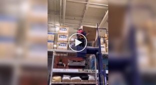 Conscientious warehouse worker