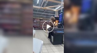 In one of the supermarkets, a customer put an incomprehensible device in the microwave, which eventually caught fire