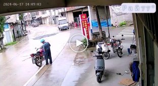 Two trucks were unable to pass each other on a narrow road