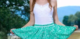 Худышка Эль Тан на природе