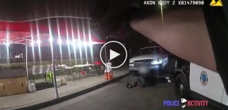 A man ignored police commands and was seriously injured