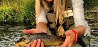 Girls on fishing