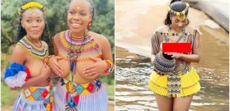 How women of the Zulu people dress in Africa (15 photos + 13 videos)